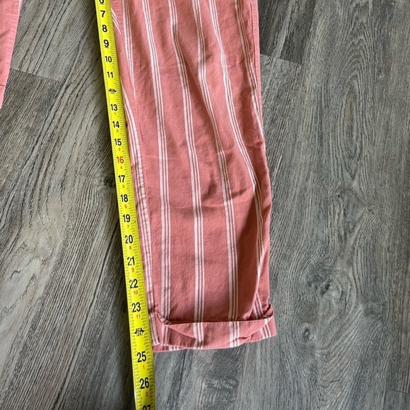 Thread & Supply Women’s High Waited Orange Striped Pants, size medium - Picture 5 of 14